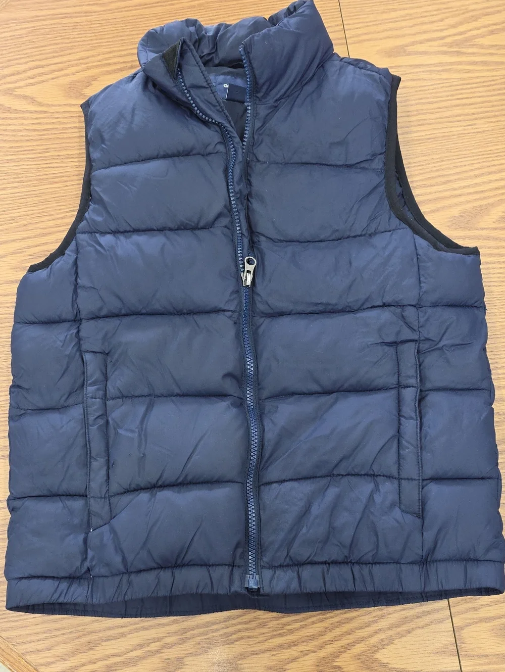 GAP Navy Quilted Puffer Vest Kids